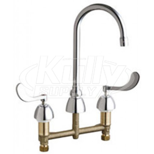 Chicago 201-AGN2AE3V317AB Concealed Hot and Cold Water Sink Faucet