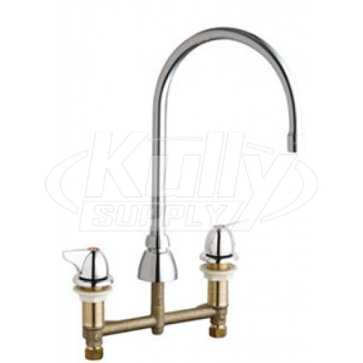 Chicago 201-AGN8AE3-1000AB Concealed Hot and Cold Water Sink Faucet
