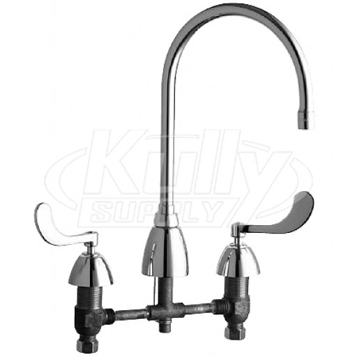Chicago 201-AGN8AE3-317XKCP Widespread Gooseneck Faucet