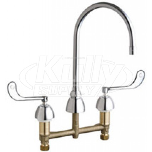 Chicago 201-AGN8AE35-319AB Concealed Hot and Cold Water Sink Faucet