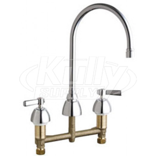 Chicago 201-AGN8AE3VPCABCP Concealed Hot and Cold Water Sink Faucet