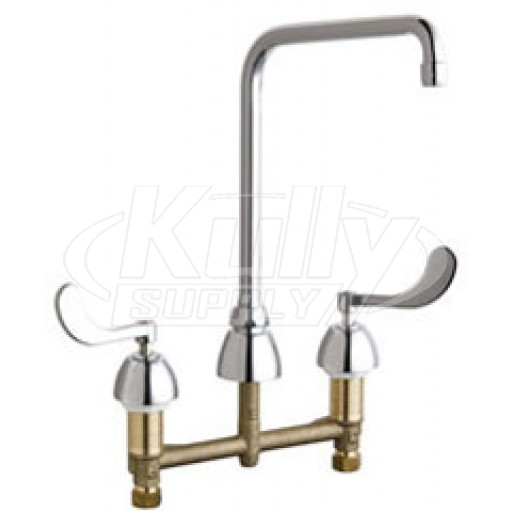 Chicago 201-AHA8-317ABCP Concealed Hot and Cold Water Sink Faucet