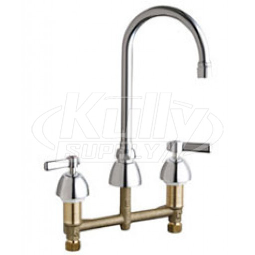 Chicago 201-RSGN2AE35VXKAB Concealed Hot and Cold Water Sink Faucet