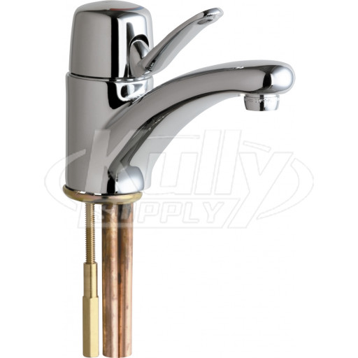 Chicago 2200-ABCP Single Lever Hot and Cold Water Mixing Sink Faucet