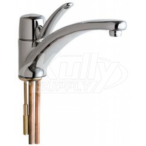 Chicago 2300-E2805ABCP Single Lever Hot and Cold Water Mixing Sink Faucet