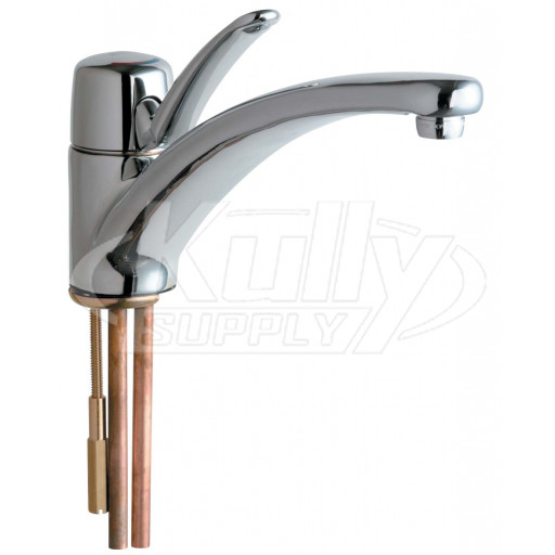 Chicago 2300-ABCP Single Lever Hot and Cold Water Mixing Sink Faucet