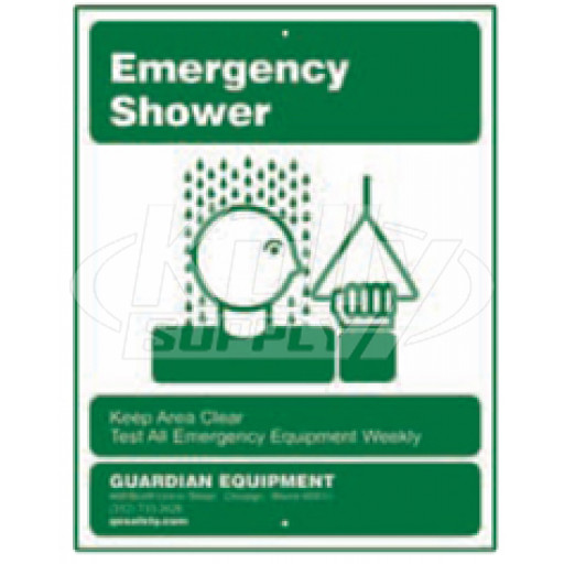 Guardian 250-009G Drench Shower Sign