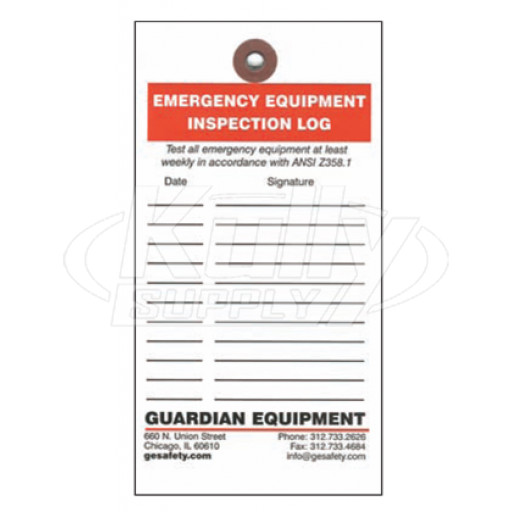 Guardian 250-060R Inspection Tags (20 Included)