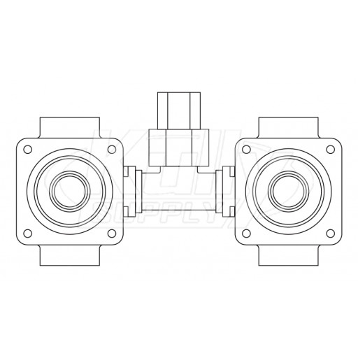 Acorn 2590-201-001 Hot & Cold 2.5 Gpm Plastic Valve Body Assembly Only