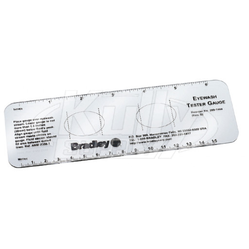 Bradley 269-1444 Eyewash Test Gauge