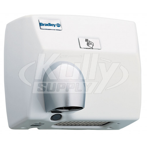 Bradley 2870 White Surface Mount No Touch Hand Dryer (Discontinued)