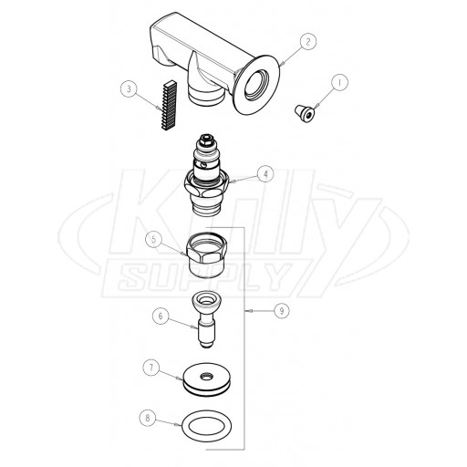 Chicago 313-CP Glass Filler Parts Breakdown