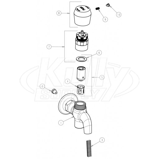 Chicago 324-665PSHCP Glass Filler Parts Breakdown