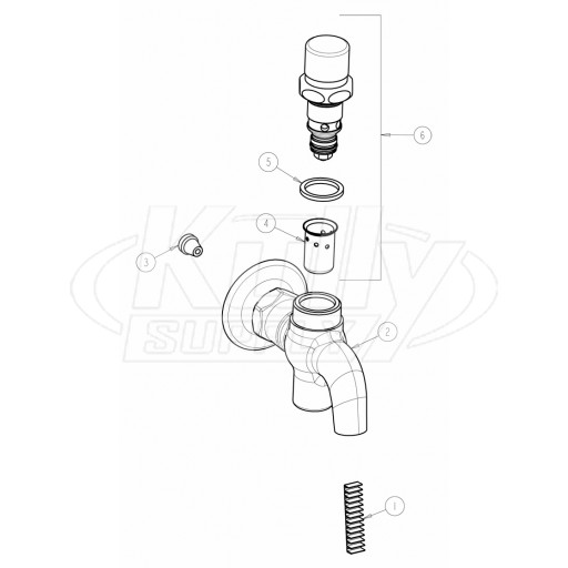 Chicago 324-CP Series Glass Filler Parts Breakdown