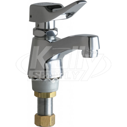 Chicago 333-336PSHABCP Single Supply Metering Sink Faucet