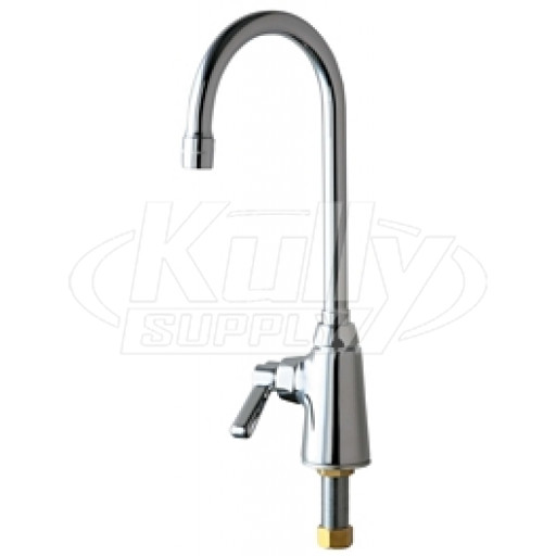Chicago 350-LHE35ABCP Single Supply Sink Faucet with Left Hand Operation