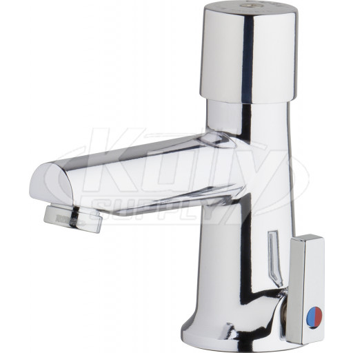 Chicago 3502-E2805ABCP Hot and Cold Water Metering Mixing Sink Faucet