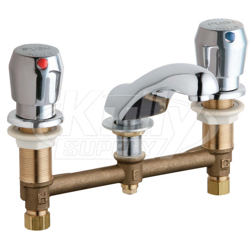 Chicago 404-665ABCP E-Cast Concealed Lavatory Metering Faucet