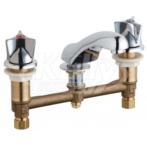 Chicago 404-950XKABCP Concealed Hot and Cold Water Sink Faucet