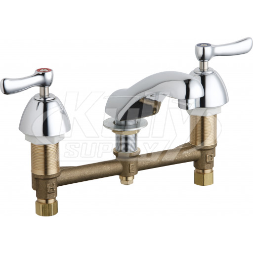 Chicago 404-VE39VPABCP Concealed Hot and Cold Water Sink Faucet