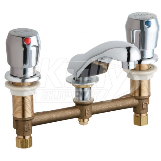 Chicago 404-V665ABCP E-Cast Concealed Lavatory Metering Faucet