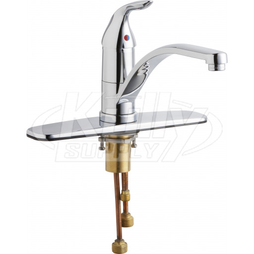 Chicago 431-ABCP Single Lever Hot and Cold Water Mixing Sink Faucet