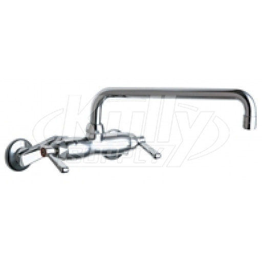 Chicago 445-L12E35ABCP Hot and Cold Water Sink Faucet