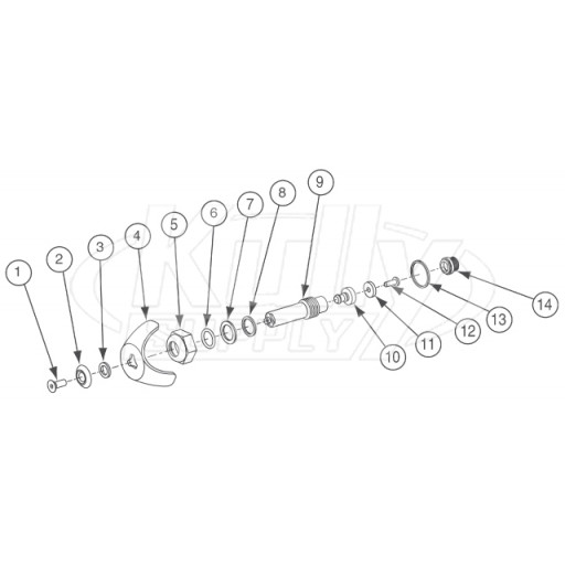 Bradley Compression Shower Valve Parts Breakdown