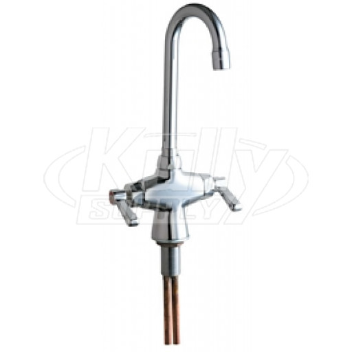 Chicago 50-GN1AE3ABCP Hot and Cold Water Mixing Sink Faucet