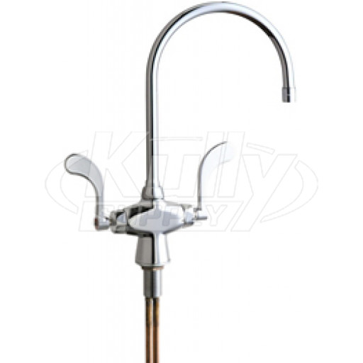 Chicago 50-GN8AE3-317XKAB Hot and Cold Water Mixing Sink Faucet