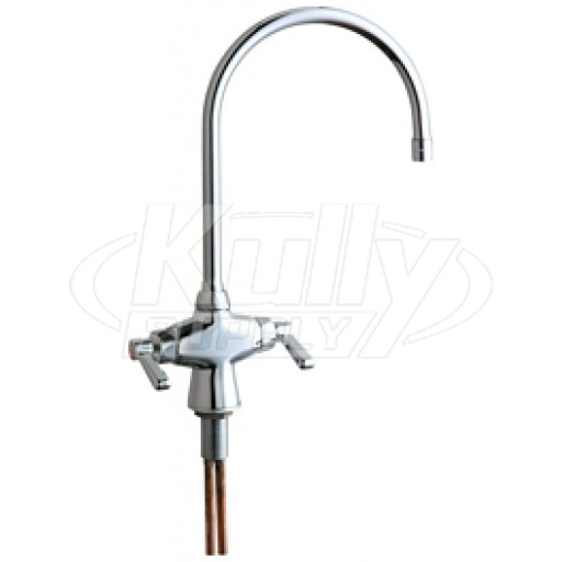 Chicago 50-GN8AE35ABCP Hot and Cold Water Mixing Sink Faucet