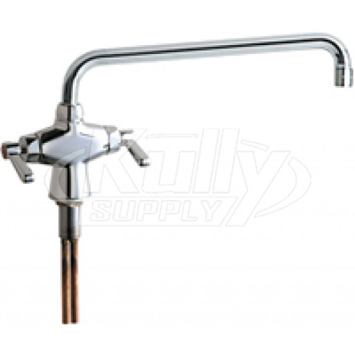 Chicago 51-L12ABCP Hot and Cold Water Mixing Sink Faucet