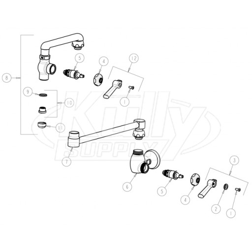 Chicago 515-CP Pot and Kettle Filler Parts Breakdown