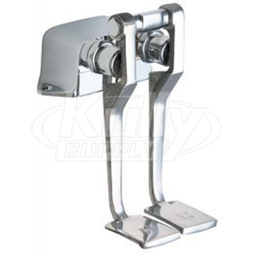 Chicago 625-LPABRCF Hot and Cold Water Pedal Box with Long Pedals