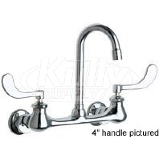 Chicago 631-E19-319ABCP Hot and Cold Water Sink Faucet