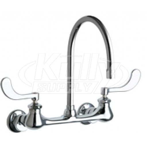 Chicago 631-GN10AE3SWGABCP Hot and Cold Water Sink Faucet