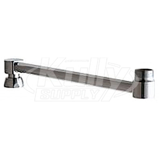 Chicago 686-126KJKCP Double Jointed Swing Spout Extension (Discontinued)