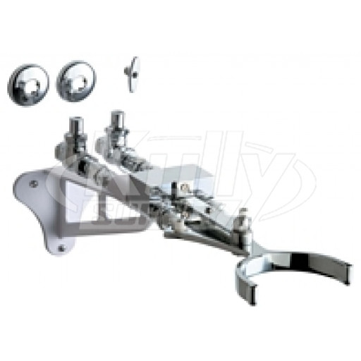 Chicago 745-VOABCP Hot and Cold Water Mixing Knee Actuated Pedal Box