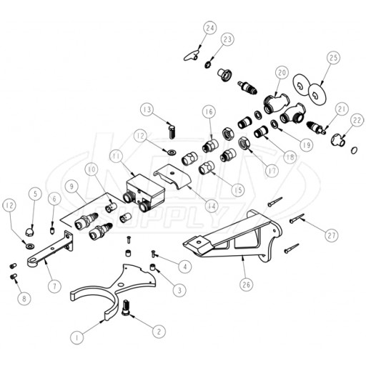 Chicago 745 Series Knee Valve Parts Breakdown