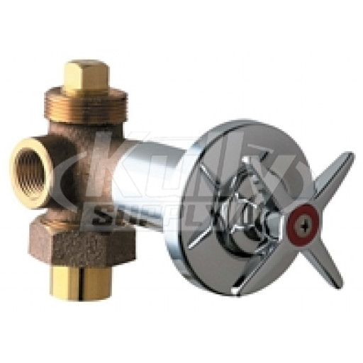 Chicago 769-HOTABCP Hot Water Concealed Angle Valve
