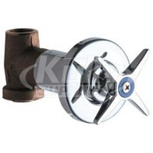 Chicago 770-244COLDABCP Cold Water Concealed Straight Valve
