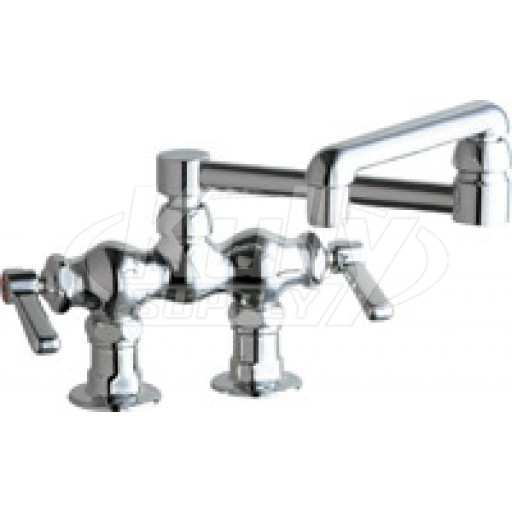 Chicago 772-DJ13ABCP Hot and Cold Water Sink Faucet