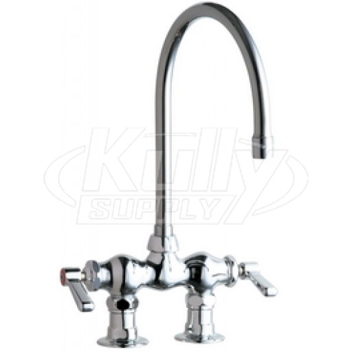 Chicago 772-GN8AE3ABCP Hot and Cold Water Sink Faucet