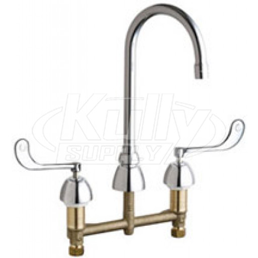 Chicago 786-E3-319XKABCP Concealed Hot and Cold Water Sink Faucet