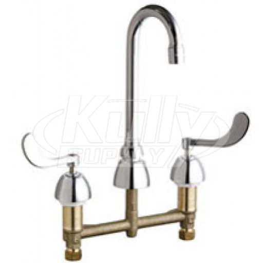 Chicago 786-GN1AE3-245ABCP Concealed Hot and Cold Water Sink Faucet