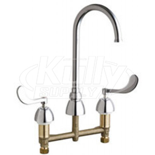 Chicago 786-GN2FC245ABCP Concealed Hot and Cold Water Sink Faucet