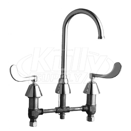 Chicago 786-GN2FCXKABCP E-Cast Concealed Kitchen Sink Faucet