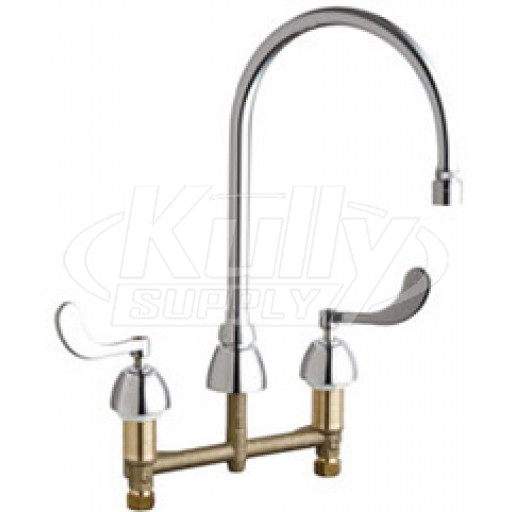 Chicago 786-GN8AE29VPABCP Concealed Hot and Cold Water Sink Faucet