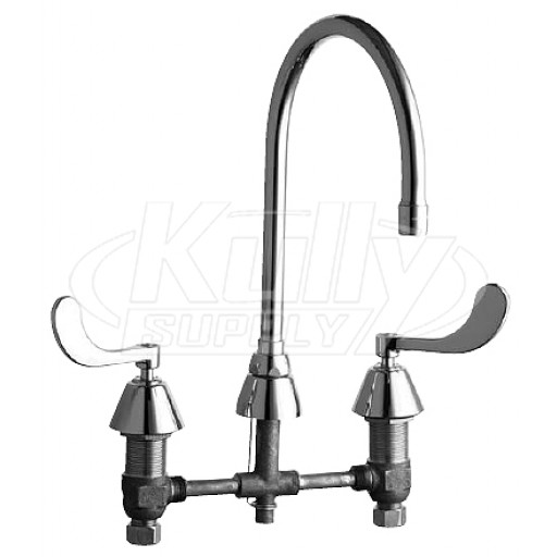 Chicago 786-GN8AE3ABCP E-Cast Concealed Kitchen Sink Faucet