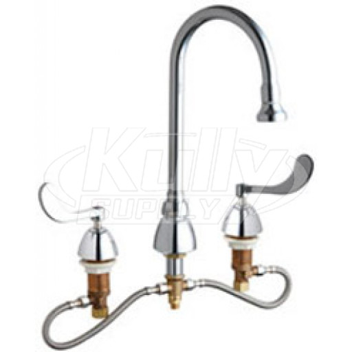 Chicago 786-HGN2BE4-317AB Concealed Hot and Cold Water Sink Faucet